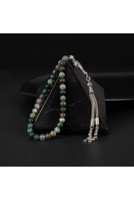 Hint Akiği Doğal Taş Tesbih 33lük - 6mm - 2