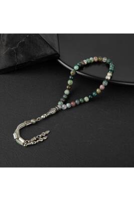 Hint Akiği Doğal Taş Tesbih 33lük - 6mm - 3