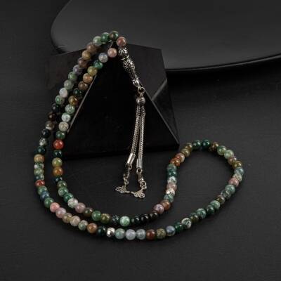Hint Akiği Doğal Taş Tesbih 99luk - 6mm - Osmanlı Doğaltaş
