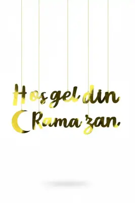 Hoş geldin Ramazan Kaligrafi Yazı - 1