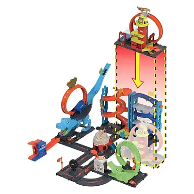 Hot Wheels Çember Pistli İftaiye İstasyonu - 10