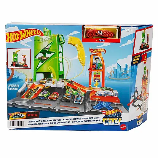 Hot Wheels Elektrikli Araç Şarj İstasyonu Oyun Seti - 6