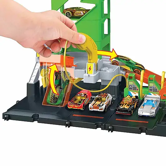 Hot Wheels Elektrikli Araç Şarj İstasyonu Oyun Seti - 8