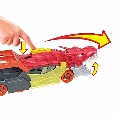 Hot Wheels Fırlatıcı Ve Taşıyıcı Ejderha - 12
