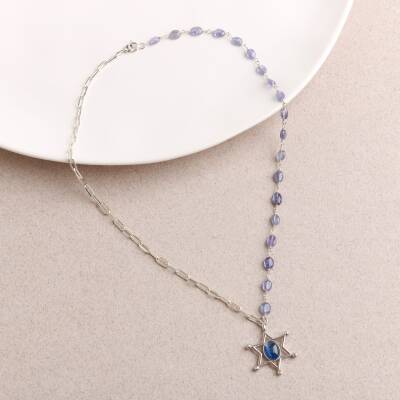 İkizler Burcu Bileklik Ay Taşı, Güneş Taşı, Kaplan Gözü, Pembe Kuvars, Sitrin, Yeşim - 5