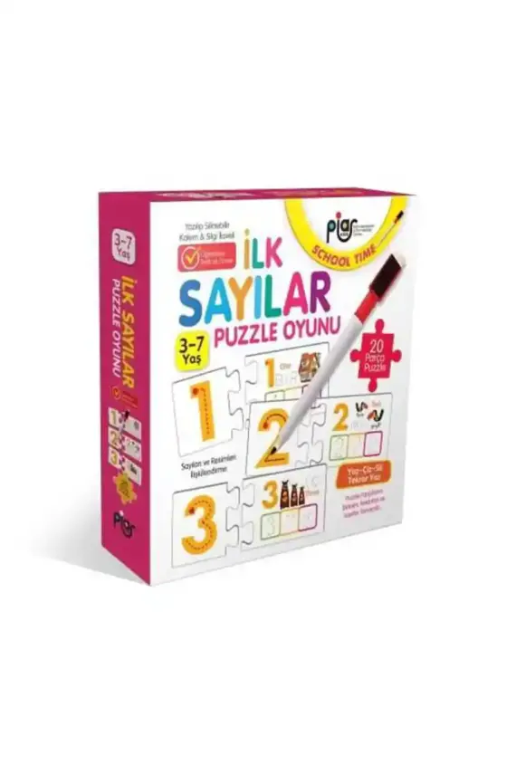 İlk Sayılar Eşleştirme - İlişkilendirme ve Puzzle Oyunu - 1
