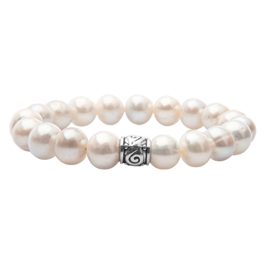 İnci 10mm Doğal Taş Bileklik - 1