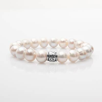 İnci 10mm Doğal Taş Bileklik - 2