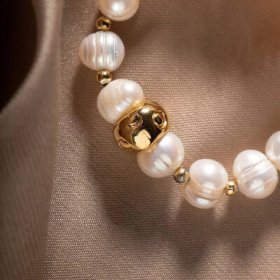 İnci Doğal Taş Bileklik - 2