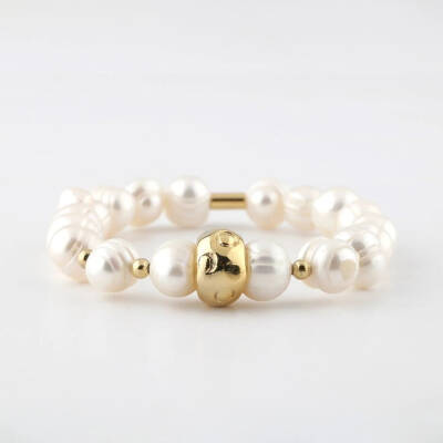 İnci Doğal Taş Bileklik - 6