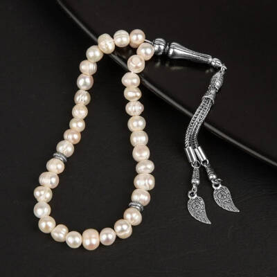 İnci Doğal Taş Tesbih 33lük - 8mm - 3