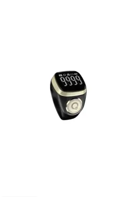 İqibla E01 Akıllı Zikirmatik Zikir Yüzüğü 18mm Siyah - 1