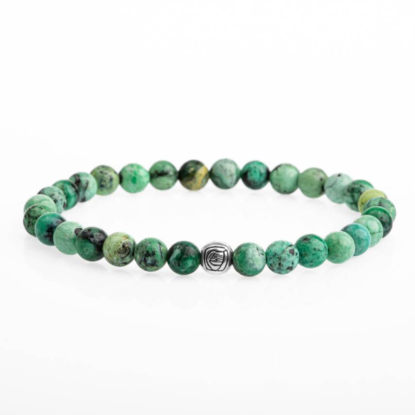 İspanyol Varisit 6mm Doğal Taş Bileklik - 1