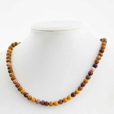 Jasper 6 mm Dizi Doğal Taş Kolye - Doğal Taş (1)