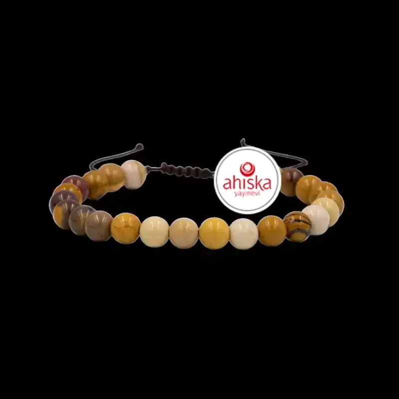 Jasper 6mm Merdiven Kapama Doğal Taş Bileklik - 1