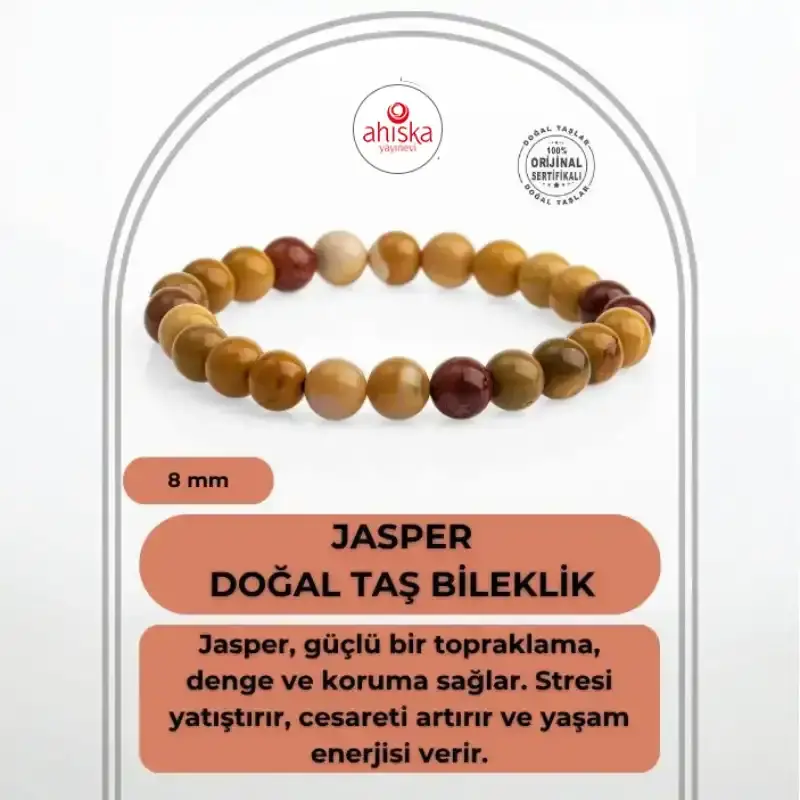 Jasper 8mm Doğal Taş Bileklik - 1