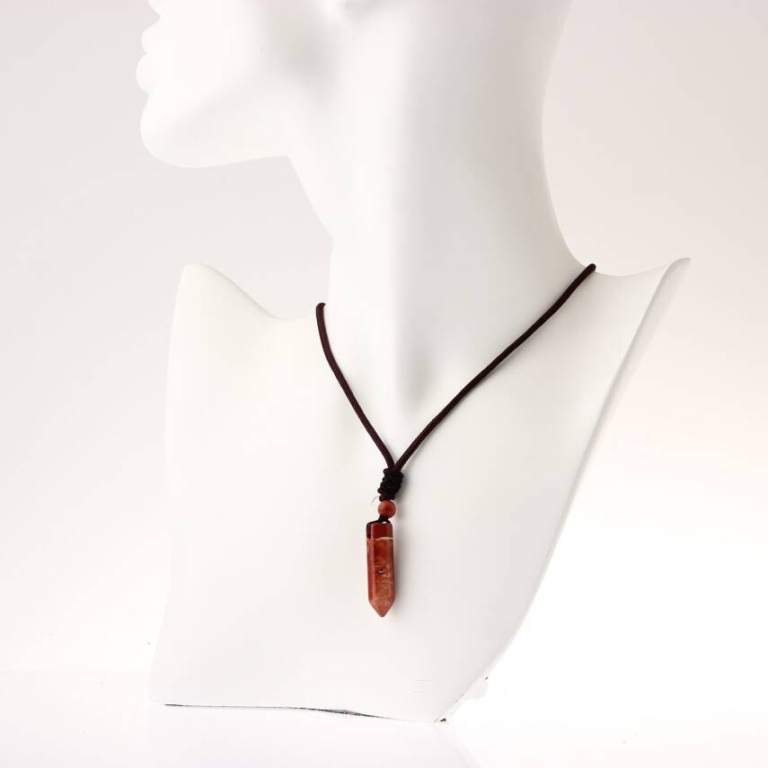 Jasper Doğal Taş Kolye Ucu 3cm - 2