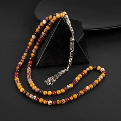 Jasper Doğal Taş Tesbih 99luk - 6mm - Osmanlı Doğaltaş