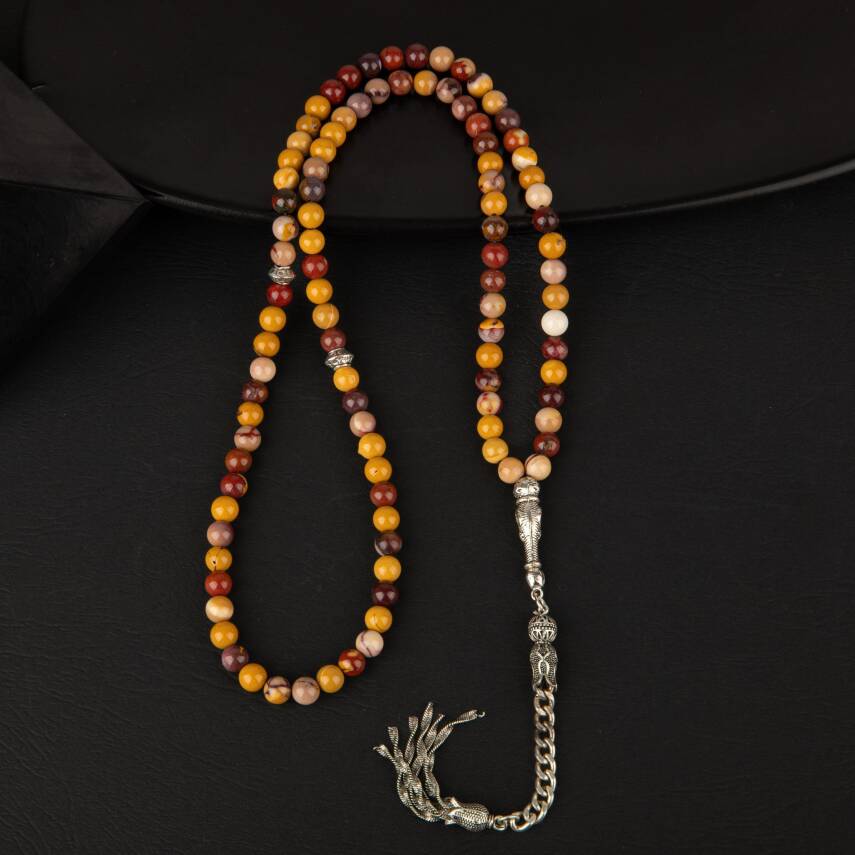 Jasper Doğal Taş Tesbih 99luk - 6mm - 2