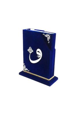 Kadife Motifli Ahşap Kutulu Orta Boy Kuranı Kerim - Ayfa Basın Yayın Dağıtım