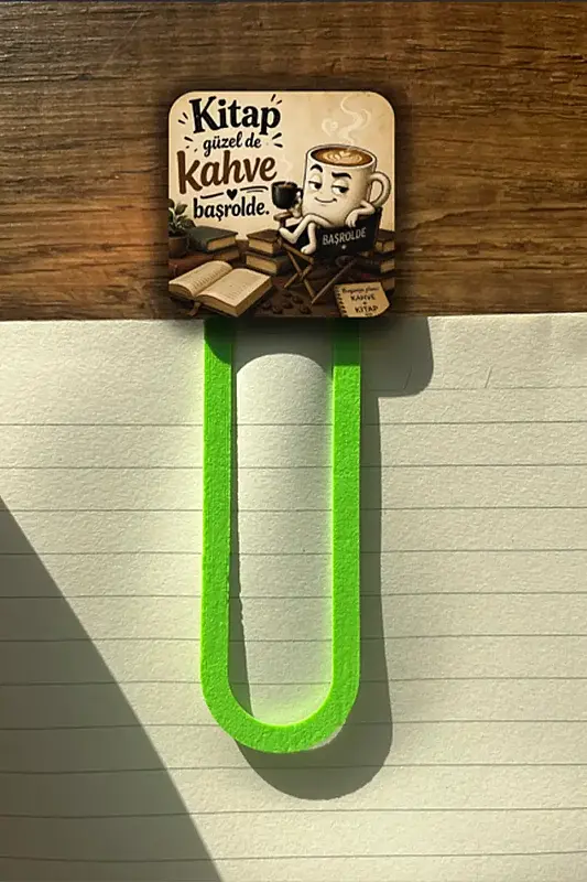 Kahve Başrolde Kitap Ayracı - 1