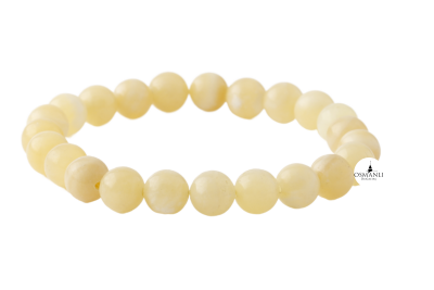 Kalsit 8mm Doğal Taş Bileklik - Osmanlı Doğaltaş