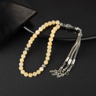 Kalsit Doğal Taş Tesbih 33lük - 6mm - 2