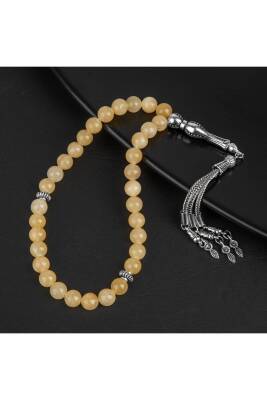 Kalsit Doğal Taş Tesbih 33lük - 8mm - 2