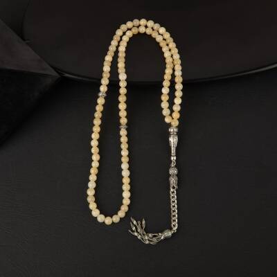 Kalsit Doğal Taş Tesbih 99luk - 6mm - 2