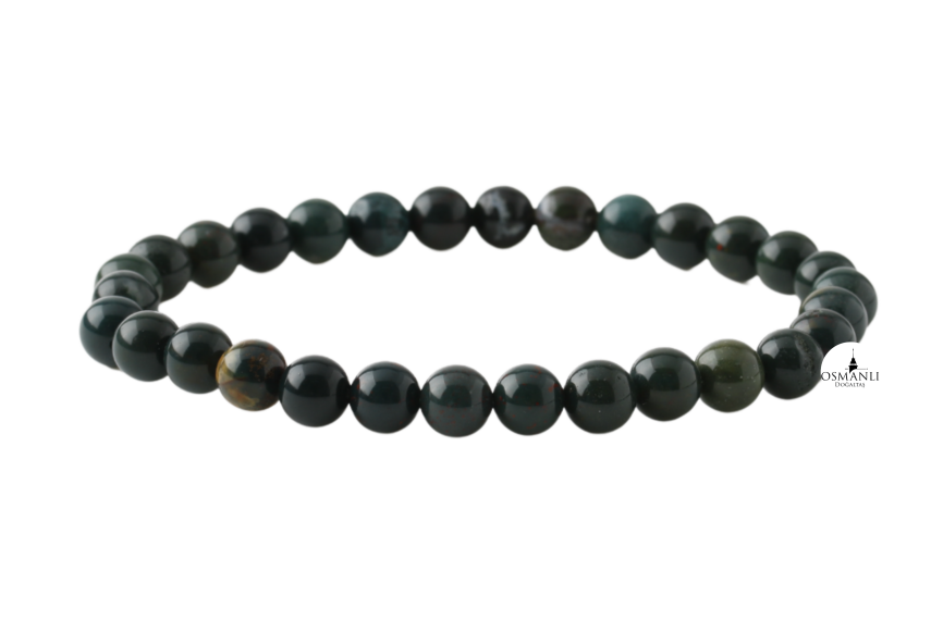 Kan Taşı 6mm Doğal Taş Bileklik - 1