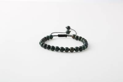 Kan Taşı 6mm Merdiven Kapama Doğal Taş Bileklik - 2