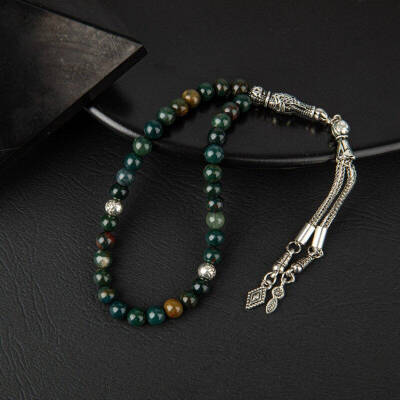 Kan Taşı Doğal Taş Tesbih 33lük - 6mm - 2