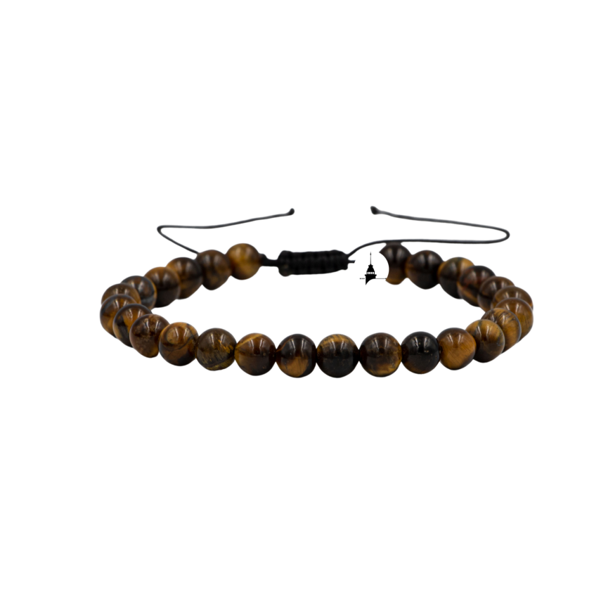 Kaplan Gözü 6mm Merdiven Kapama Doğal Taş Bileklik - 1