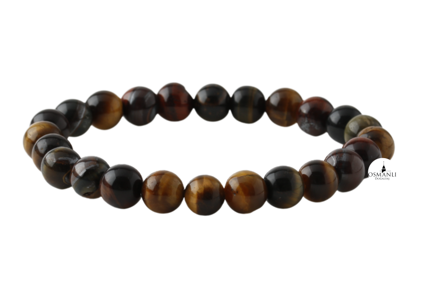 Kaplan Gözü 8mm Doğal Taş Bileklik - 2