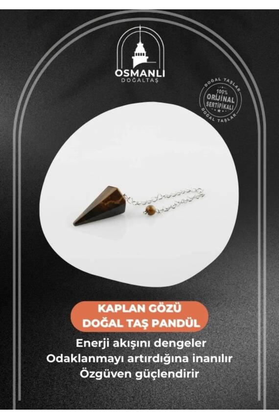 Kaplan Gözü Doğal Taş Pandül - 2