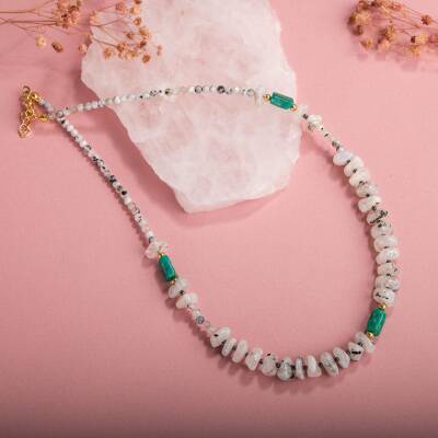 Kaplan Gözü Doğal Taş Sarı Gümüş Oval Kolye - Osmanlı Doğaltaş