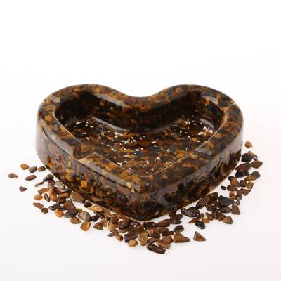 Kaplan Gözü Doğaltaş Epoksi Kül Tablası - Osmanlı Doğaltaş