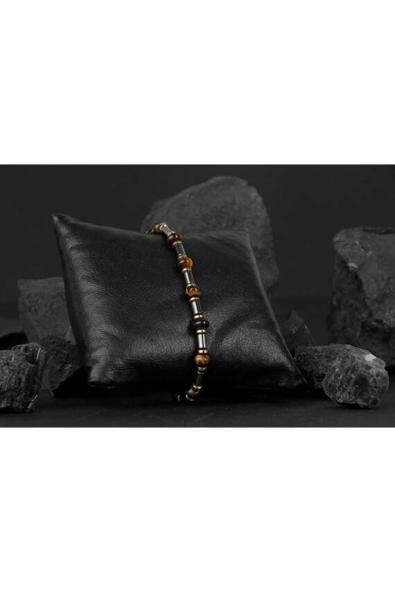 Kaplan Gözü Hematit Doğal Taş Bileklik - 1