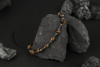 Kaplan Gözü Hematit Doğal Taş Bileklik - 3