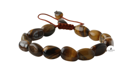 Kaplan Gözü Natürel Kesim Doğal Taş Bileklik - Osmanlı Doğaltaş