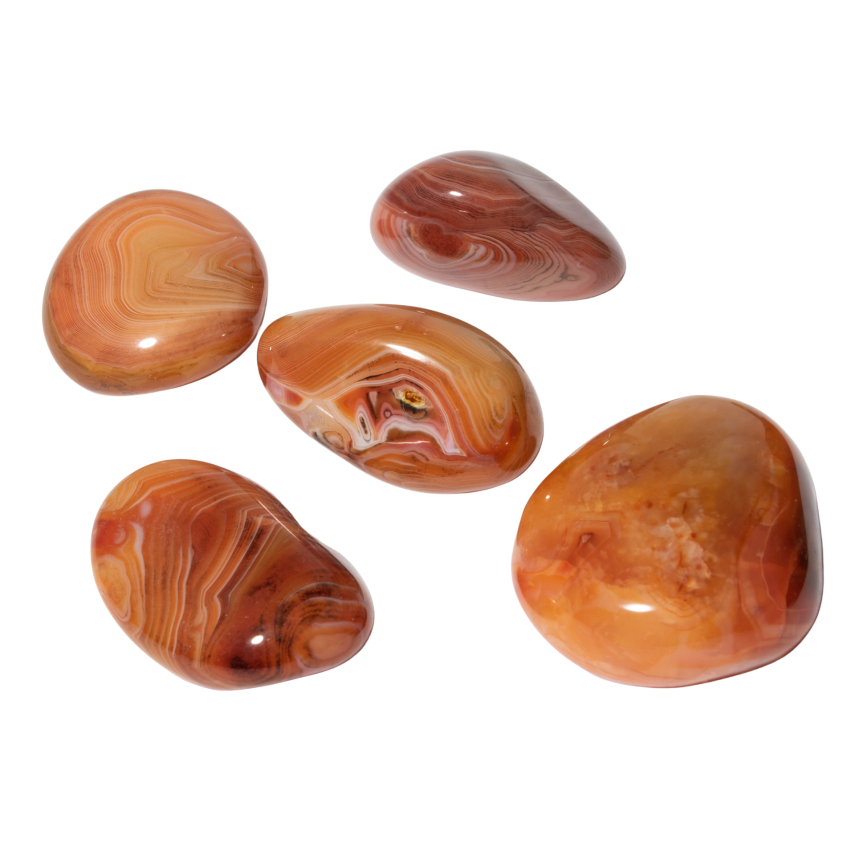 Karnelyan Akik Doğal Taş Tımbıl El Taşı - 4