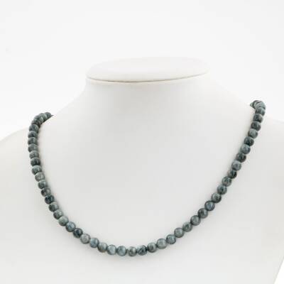 Kedi Gözü 6 mm Dizi Doğal Taş Kolye - 2