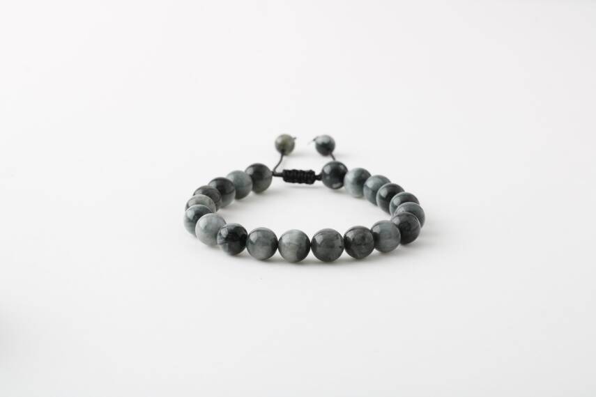 Kedi Gözü 8mm Merdiven Kapama Doğal Taş Bileklik - 1