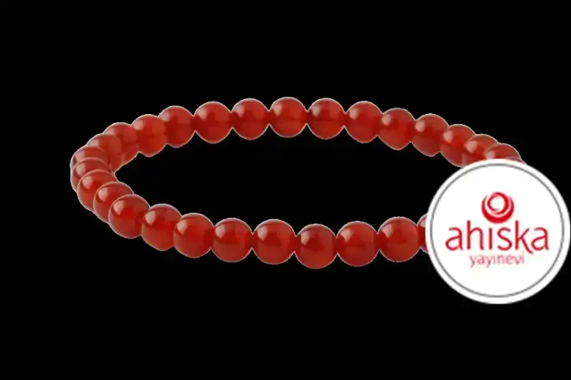 Kırmızı Akik 6mm Doğal Taş Bileklik - 2