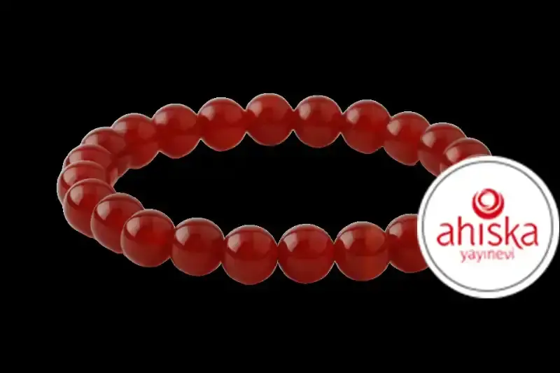 Kırmızı Akik 8mm Doğal Taş Bileklik - 2