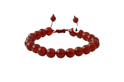 Kırmızı Akik 8mm Merdiven Kapama Doğal Taş Bileklik - 2