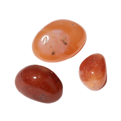 Kırmızı Akik Doğal Taş Tımbıl El Taşı - 3