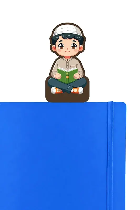 Kitap Okuyan Çocuk Kitap Ayracı - 1