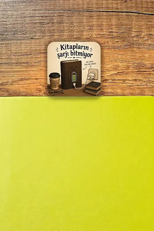Kitapların Şarjı Bitmiyor Kitap Ayracı - 1
