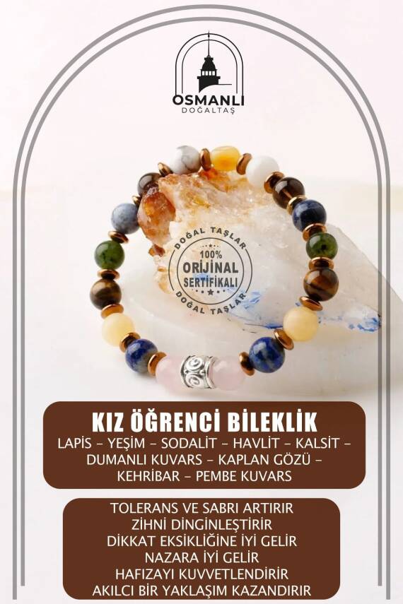 Kız Öğrenci Doğal Taş Bileklik - 2